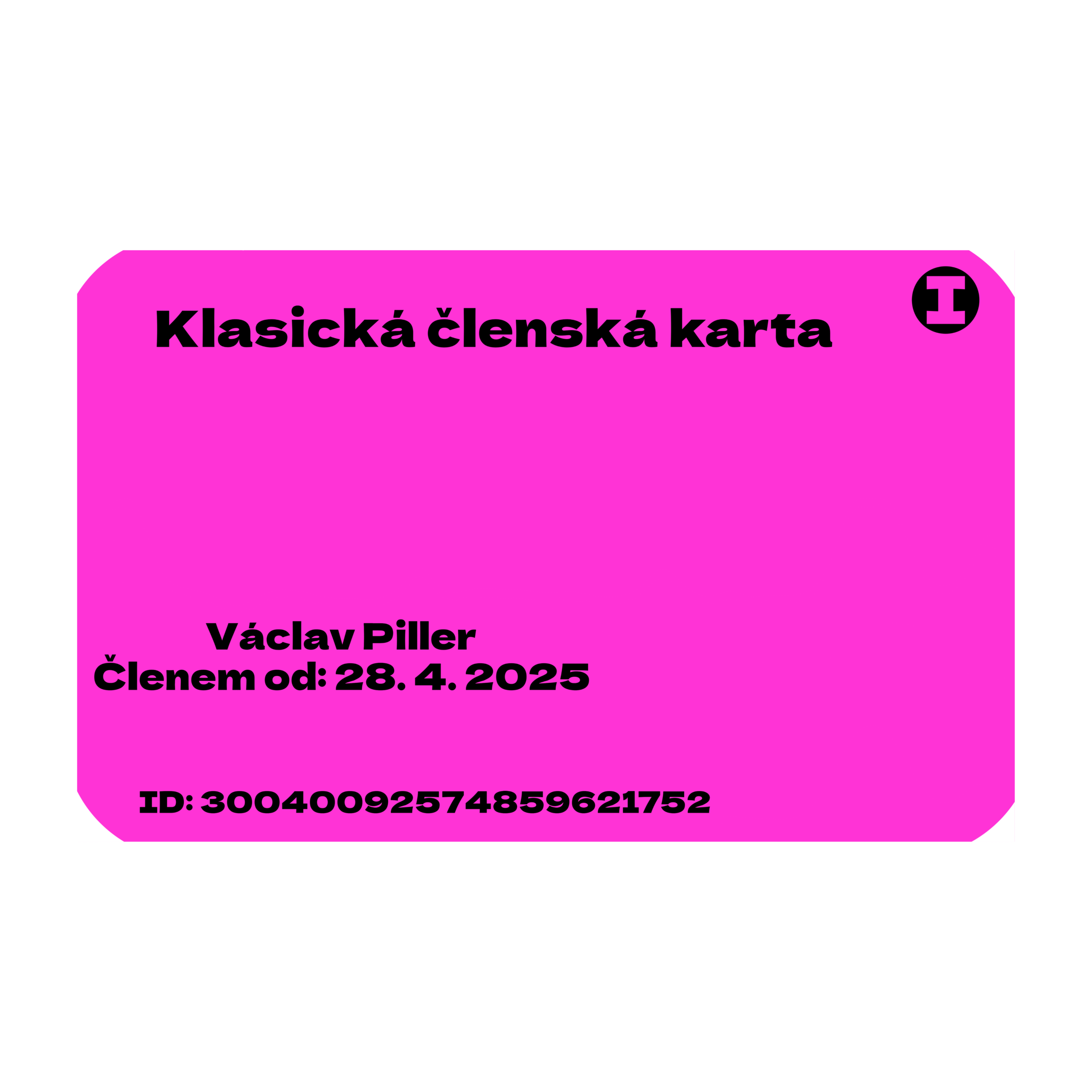 Klasická členská karta